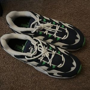 Men nike puma green white n dark blue